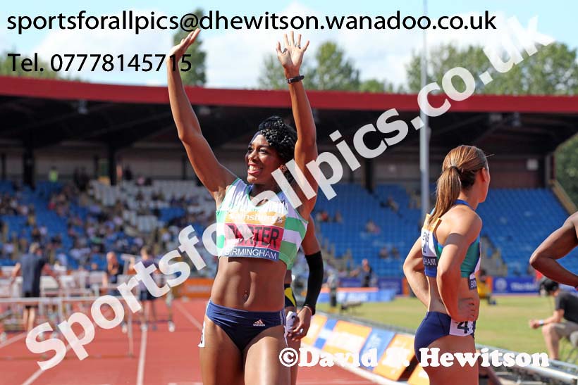 Womens 100 metres hurdles, Sainsbury's British Champs, Alexander Stadium, Birmingham. Photo: David T. Hewitson/Sprts for All Pics
